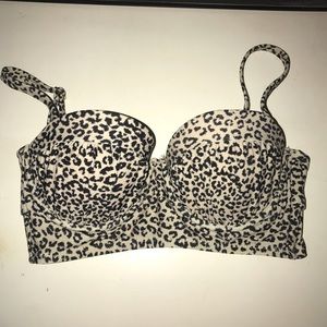 Cheetah print bikini top 💛